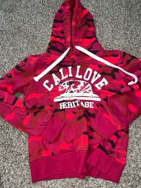 Reflex Cali Love Heritage Red Camo Pullover Hoodie